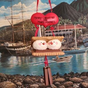 Merry Christmas and Many Smores Snowman Ornament